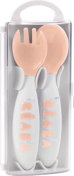 Набор столовых приборов для кормления Beaba Set Of 2 2nd Age Fork + Nude 913400 2