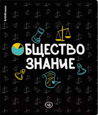 Тетрадь предметная Erich Krause Inscription Обществознание / 60667