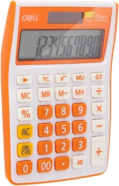 Калькулятор Deli E1238/OR 2