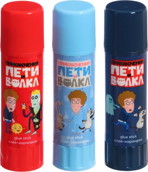 Клей-карандаш Erich Krause EasyStick Приключения Пети и Волка / 60501 4