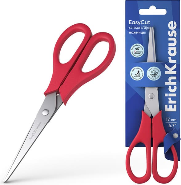 Ножницы канцелярские Erich Krause EasyCut / 60837 3