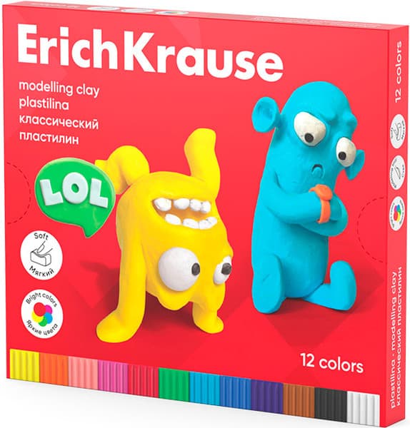 Пластилин Erich Krause Jolly Friends / 61347