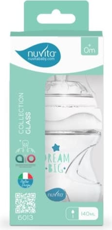 Бутылочка для кормления Nuvita Антиколиковая Glass Collection 6013 / NU-ALMB1033 2