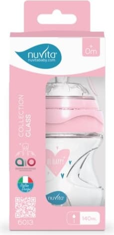 Бутылочка для кормления Nuvita Антиколиковая Glass Collection 6013 / NU-ALMB1032 2
