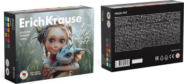 Гуашь Erich Krause Magic Pet / 62979 4