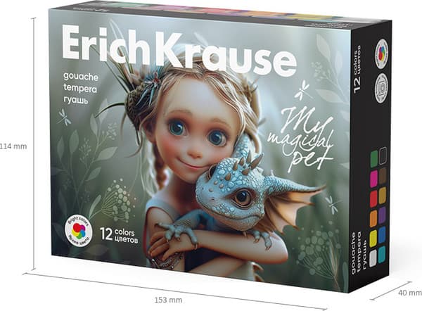 Гуашь Erich Krause Magic Pet / 62979 6