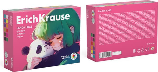 Гуашь Erich Krause Panda Hugs / 62980 4