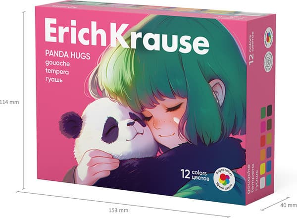 Гуашь Erich Krause Panda Hugs / 62980 6