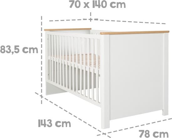 Детская кроватка Roba Ava 70x140 / 1911830 2