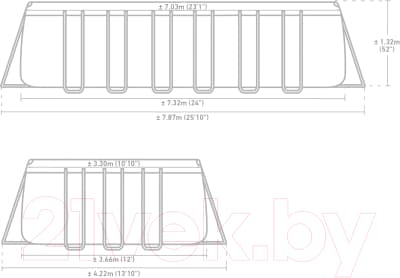 Каркасный бассейн Intex Ultra Frame / 26364 8