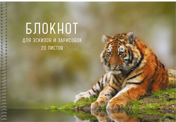 Альбом для рисования Listoff Тигр / БС20182