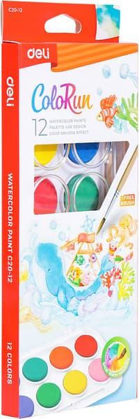 Акварельные краски Deli ColoRun / C2012
