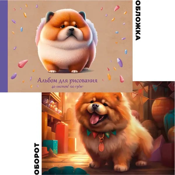 Альбом для рисования Listoff Кругляш / АЛ402506 2