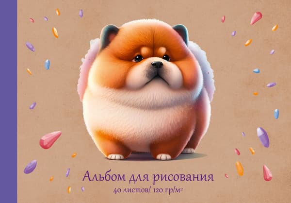 Альбом для рисования Listoff Кругляш / АЛ402506