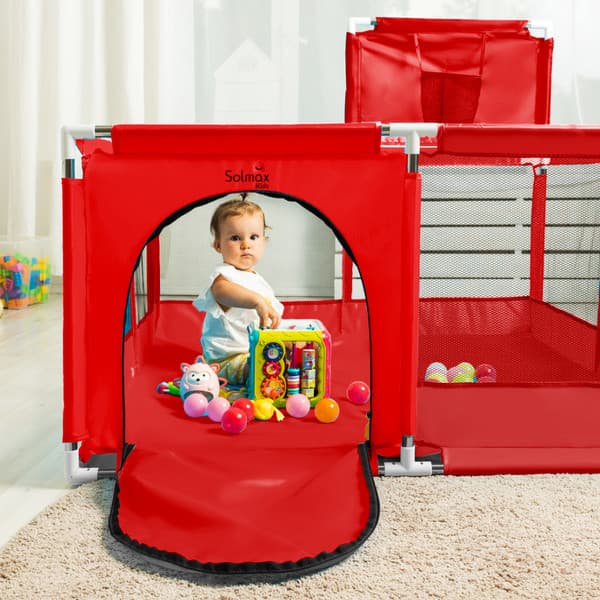 Игровой манеж Solmax&Kids С шариками и баскетбольным кольцом / ZV97039 8