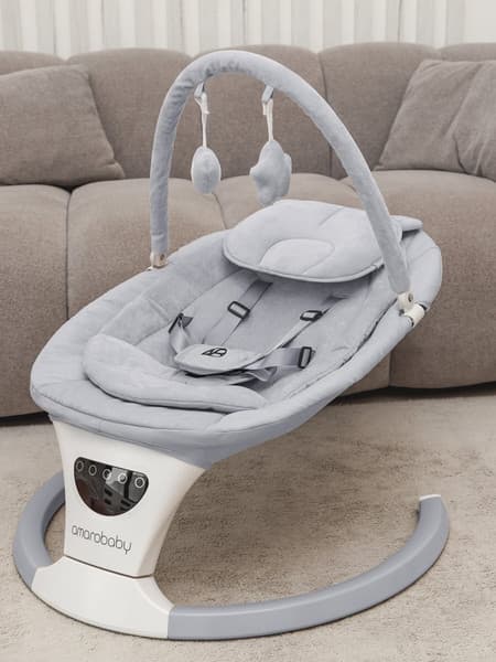 Детский шезлонг Amarobaby Teddy Swing / AB24-22TED/11 2