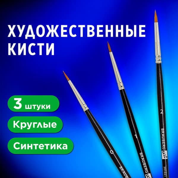 Набор кистей Brauberg Art Classic / 201031 8