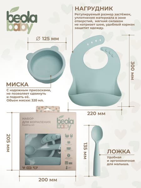 Набор посуды для кормления Beola baby HBB-05 5