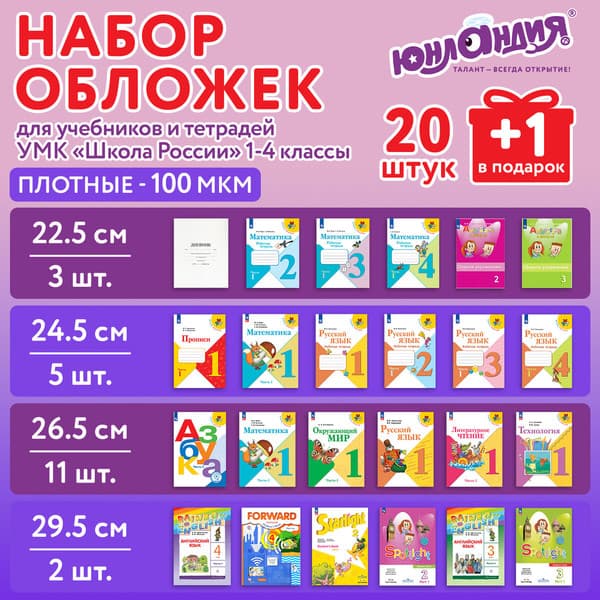 Набор обложек Юнландия 272709 2