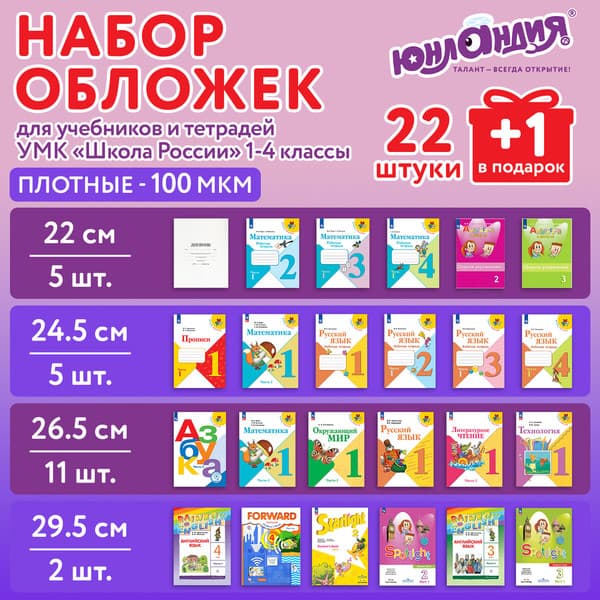 Набор обложек Юнландия 272704 2