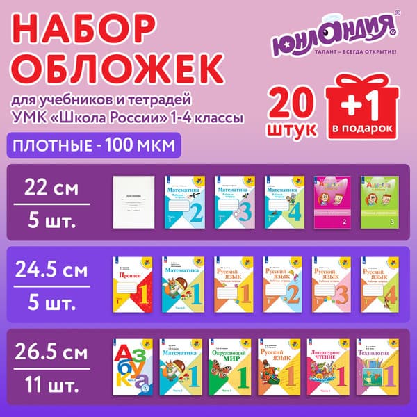 Набор обложек Юнландия 272703 2