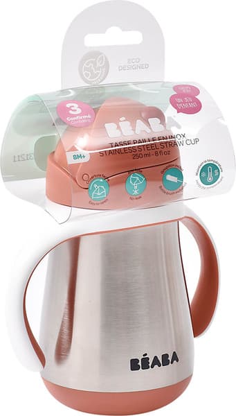 Поильник Beaba Tasse Paille Inox Термос 913587 7