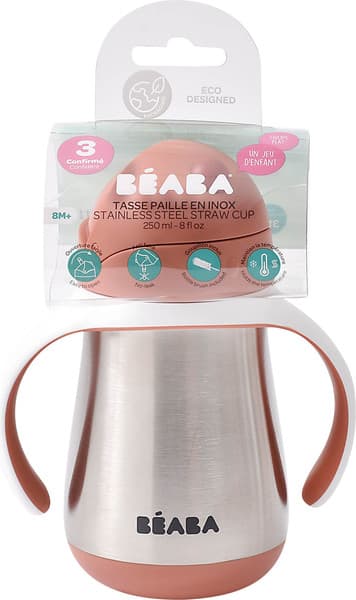 Поильник Beaba Tasse Paille Inox Термос 913587 6