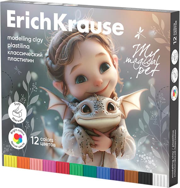 Пластилин Erich Krause Классический. Magic Pet / 62975