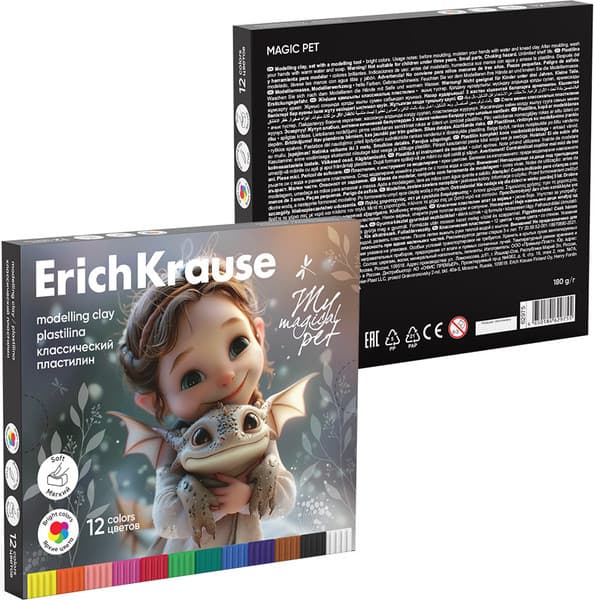 Пластилин Erich Krause Классический. Magic Pet / 62975 2