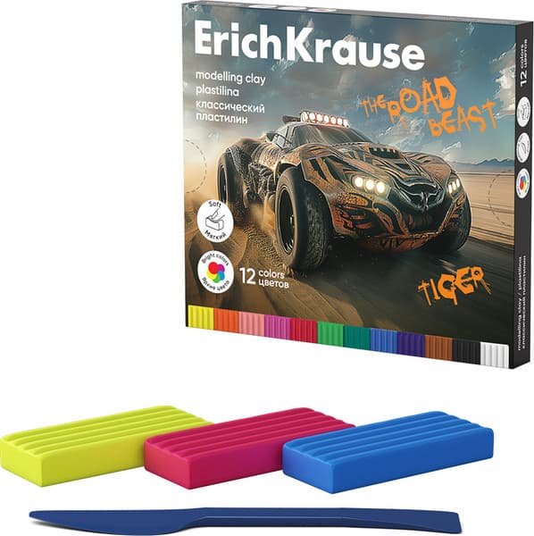 Пластилин Erich Krause Классический. Road Beast / 62977 2
