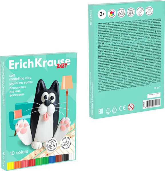 Пластилин восковой Erich Krause Baby / 61327 2