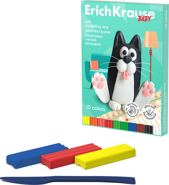 Пластилин восковой Erich Krause Baby / 61327 3