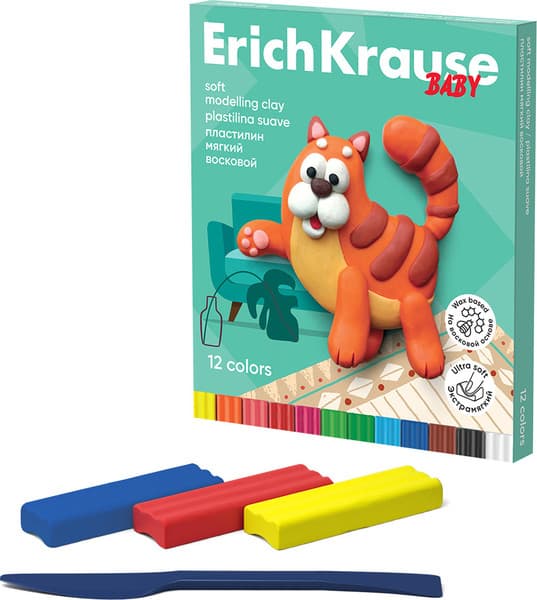 Пластилин восковой Erich Krause Baby / 61328 2