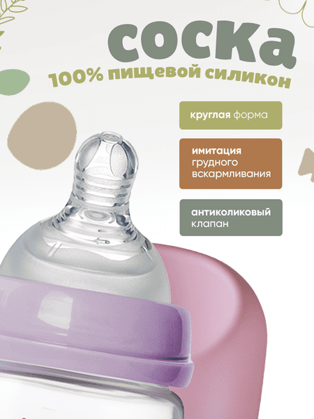 Бутылочка для кормления Be Baby Антиколиковая / R-01B/240 5