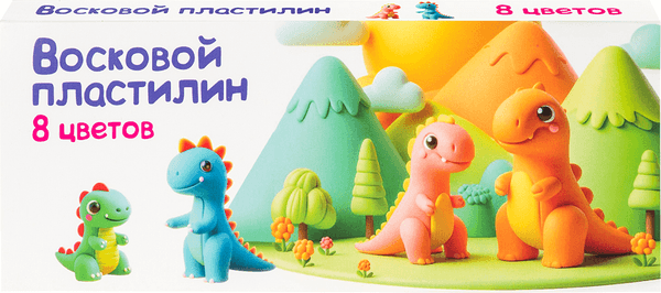 Пластилин восковой Genio Kids DMR8