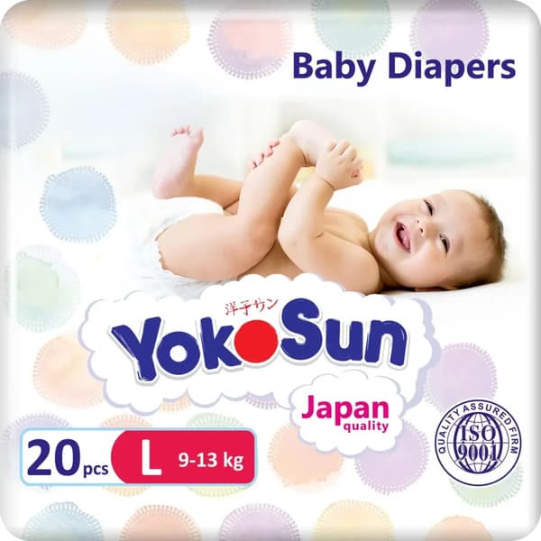 Подгузники детские YokoSun На липучках L 9-13кг