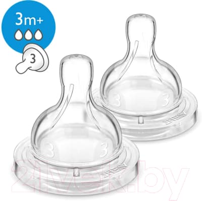Набор сосок Philips AVENT Classic+ средний поток SCF633/27 4