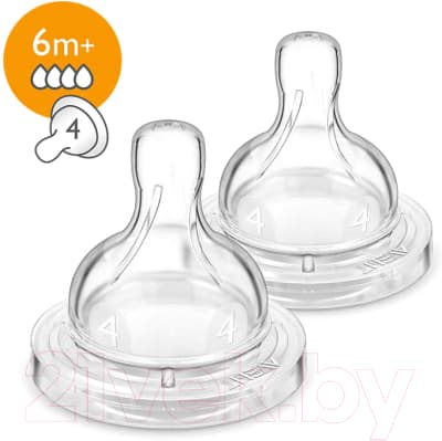 Набор сосок Philips AVENT Classic+ быстрый поток SCF634/27 4