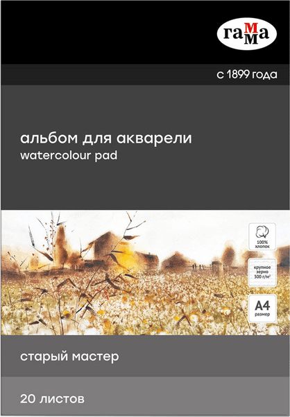 Альбом для рисования ГАММА Старый Мастер / 215536AGRC