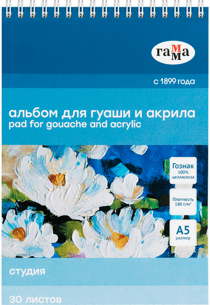 Альбом для рисования ГАММА Студия / 50A01S730W