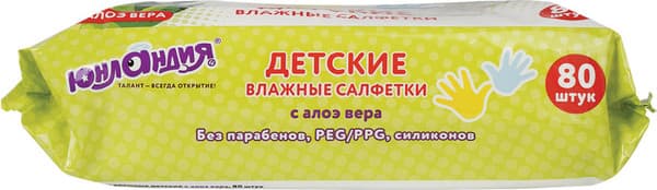 Влажные салфетки детские Юнландия 129894 8