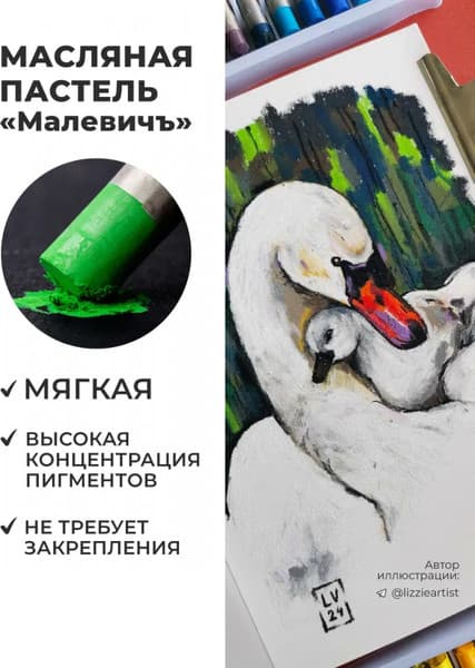 Набор масляной пастели Малевичъ 810046 4