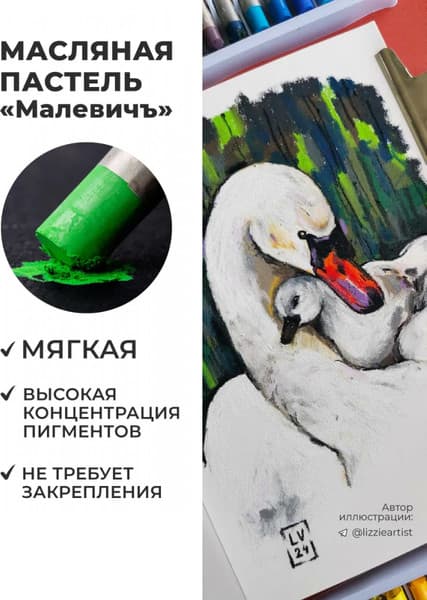 Набор масляной пастели Малевичъ 810039 4