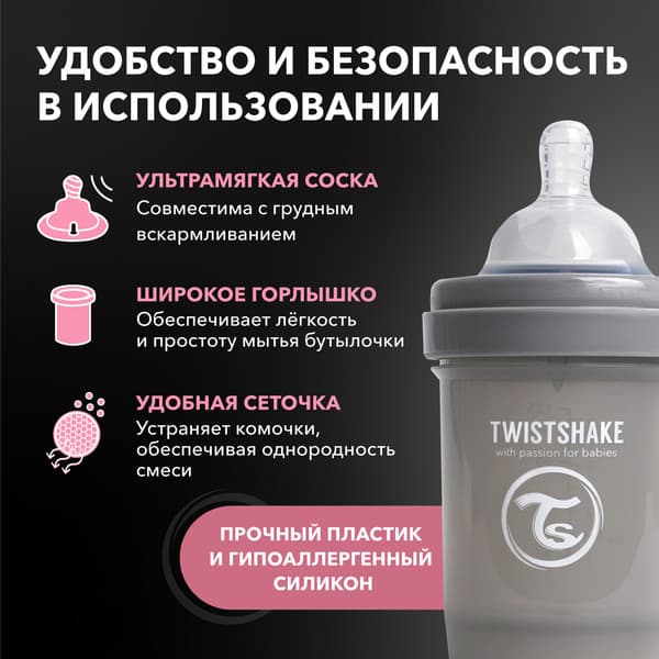 Бутылочка для кормления Twistshake Антиколиковая 79088 4