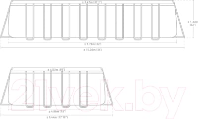 Каркасный бассейн Intex Ultra Frame / 26374 9