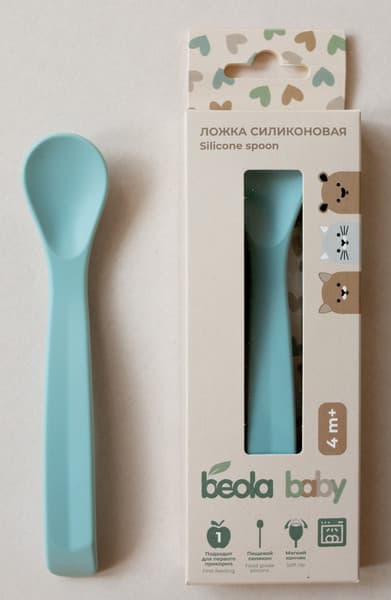 Ложка для кормления Beola baby Силиконовая / HS-02/L 3