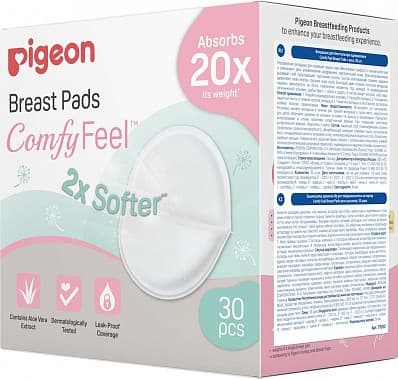 Прокладки для бюстгальтера Pigeon Comfy Feel Breast Pads с алоэ / 79252