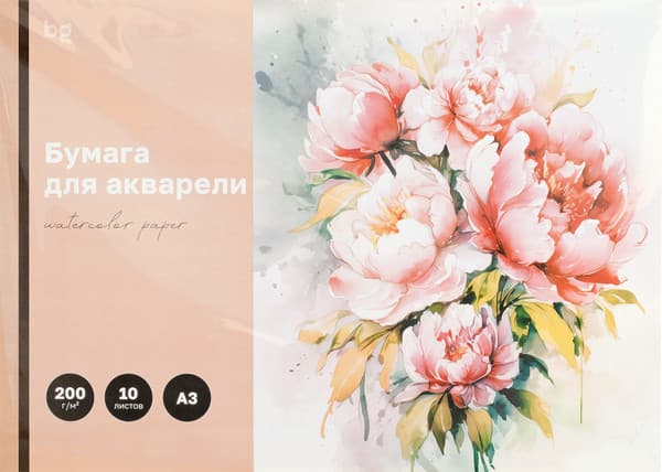 Альбом для рисования BG Пионы / БА10А3_60209 2