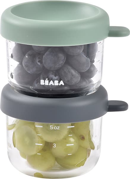 Набор контейнеров для детского питания Beaba Lot De 2 Portion Verre 914016 5