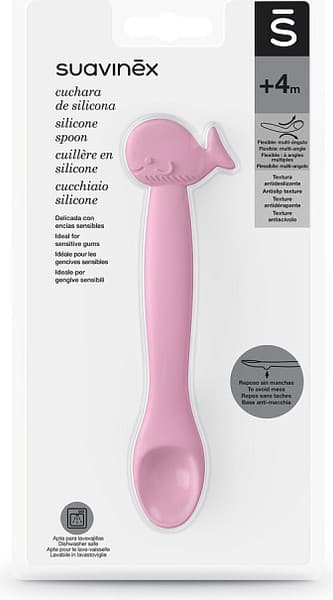 Ложка для кормления Suavinex Pink Whale S Whale Spoon Pink L3 IT 401351 4